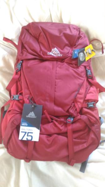 グレゴリー　バルトロ75　スパークレッドM　新品