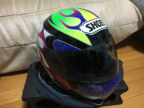 劇レア SHOEI X-8 レプリカ ヘルメット 若井モデル 若井伸之