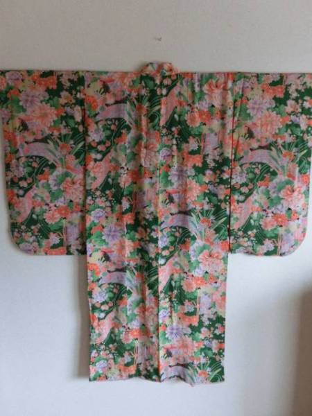 ◆アンティーク　正絹　子供着物　リメイク