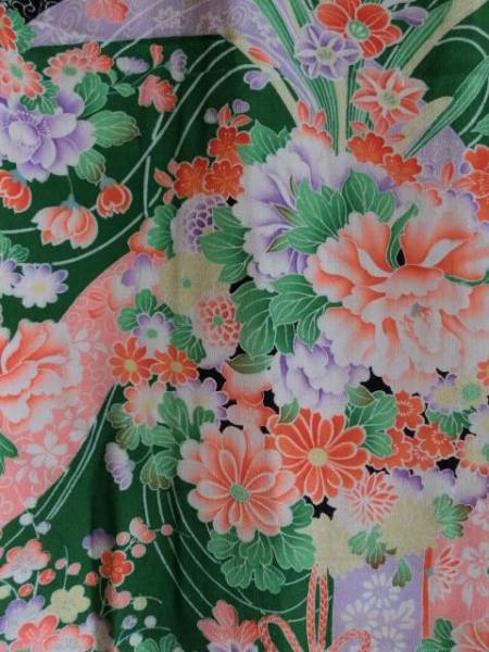 ◆アンティーク　正絹　子供着物　リメイク