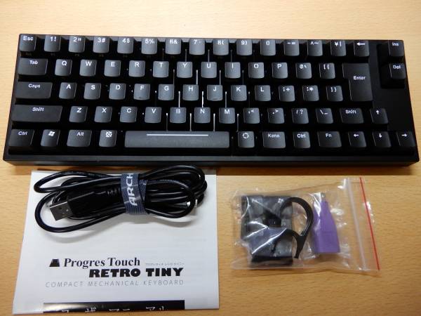 【中古】 青軸キーボード アーキス ProgresTouch RETRO TINY