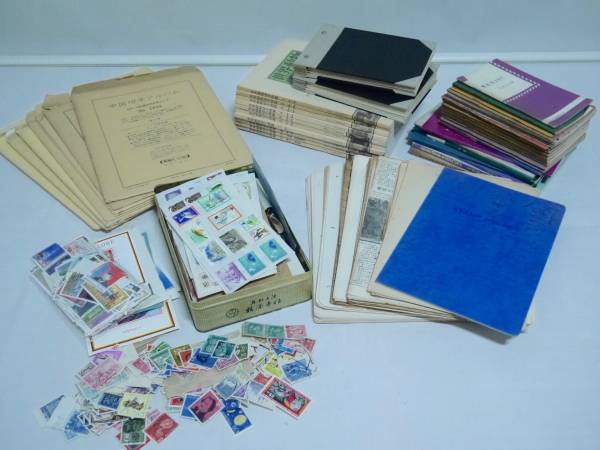 国内＆海外の古い切手 大量！使用済 初日カバー スタンプ印 切手関係の本 郵便 消印 郵趣