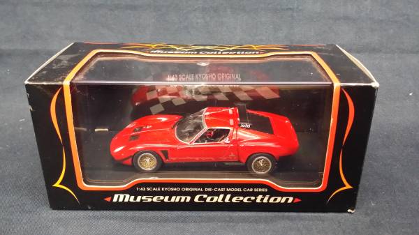 ミニカー 1/43 Museum Collection ランボルギーニ・イオタ SVR 赤 レッド K03201R 京商 KYOSHO