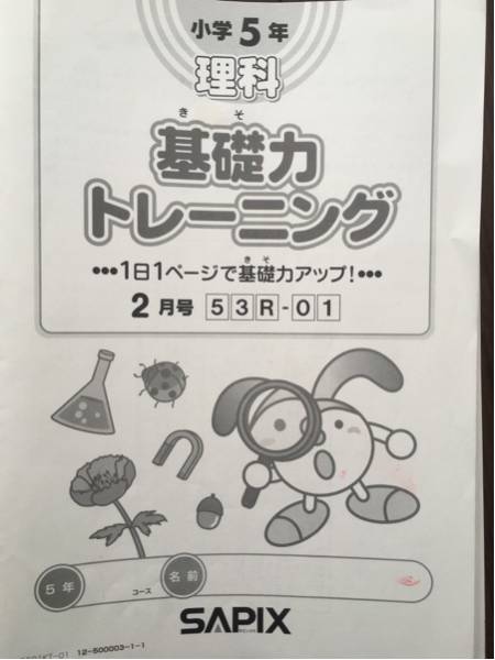 ㉓な サピックス SAPIX 6年生 基礎力トレーニングテスト 50回分 SAPIX