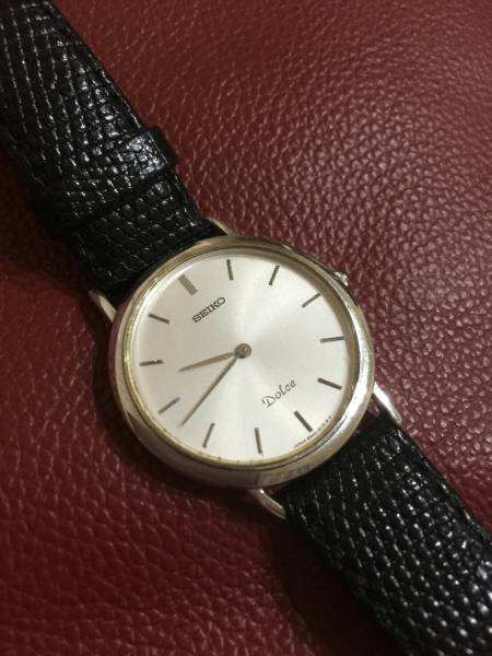 セイコー 腕時計 ドルチェ Dolce 白文字盤 綺麗 18KT 8N40-6080 