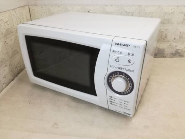 【送料無料1円～】SHARP 電子レンジ RE-T1-W6 60Hz専用 2010年 中古 211-19