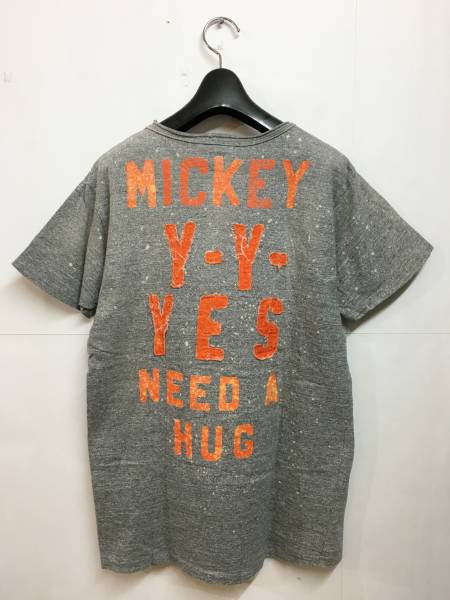 メール便OK デニム&ダンガリー 加工 ミッキーTシャツ 170 MM デニム