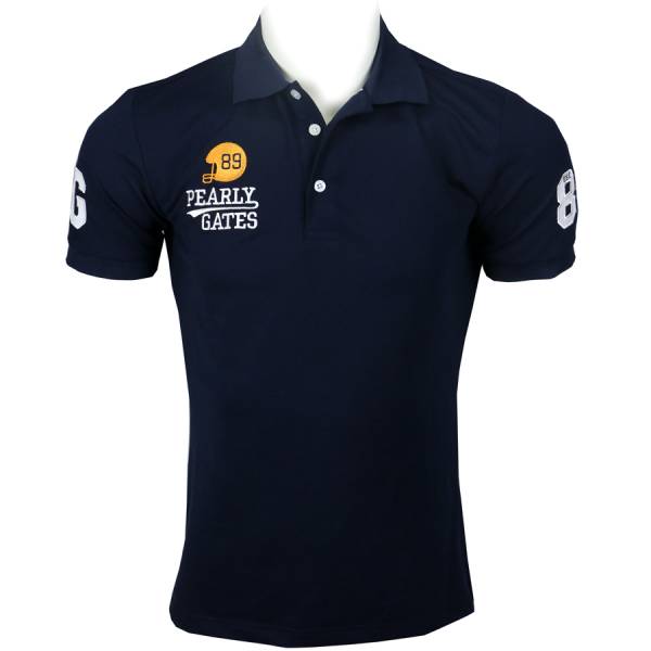 PEARLY GATES パーリーゲイツ 89 半袖ポロシャツ 0620 +青+ Lサイズ