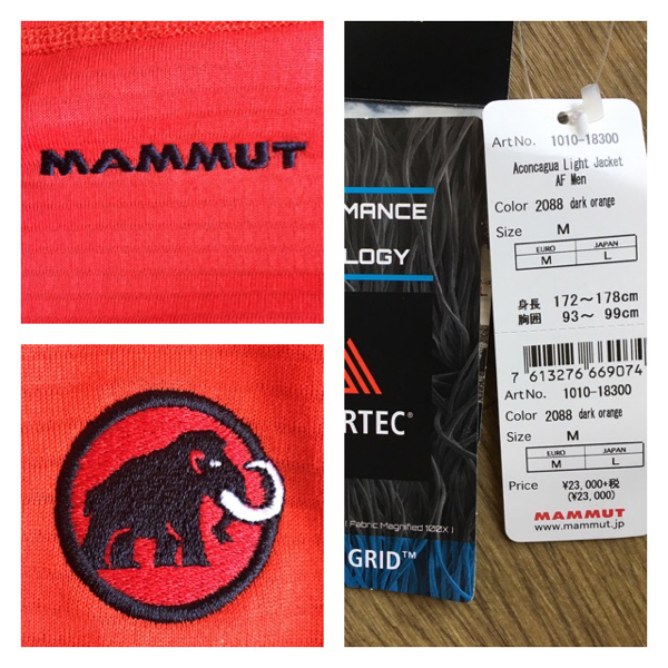 マムート アコンガクア ライト ジャケット M（アジアＬ） 未使用_3
