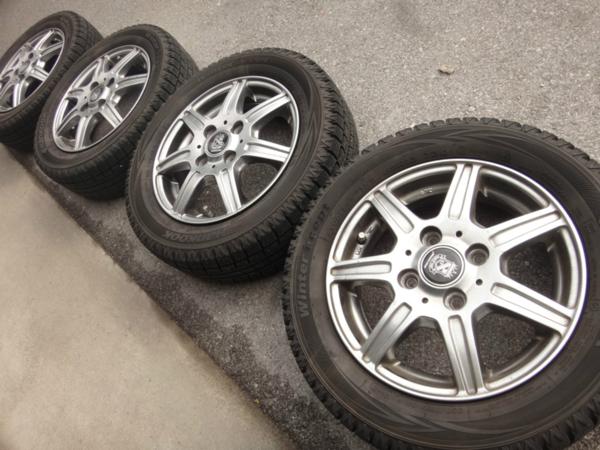 バリ山スタッドレス★155/65R13★ハンコック/軽タントアルミ4本