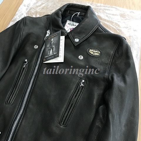 リアルマッコイズ The REAL McCOY'S別注 Lewis Leathers ルイスレザー ライトニング 391T タイトフィット 鹿革 ディアスキン 黒 42 新品