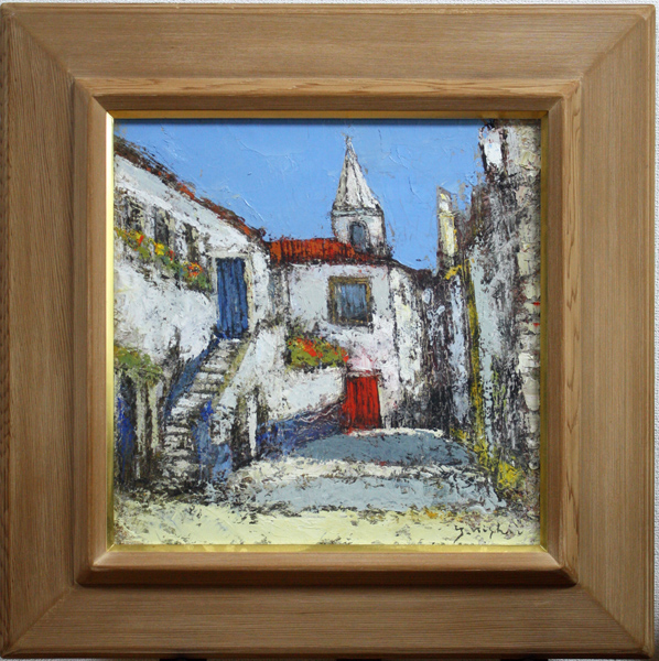 ☆最終値下げ◇美品◇西井義晃 「オドビスの村」 高島屋個展作品！6