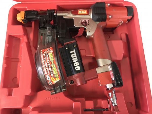 [税込・中古] 動作確認済み・漏れなし マックス/MAX ネジ打機 高圧 ターボドライバ HV-R41G1