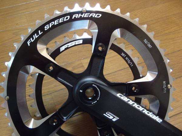 新品 キャノンデール ホログラムSi PRO クランクセット 170 52/36 bb30 ロードバイク 自転車