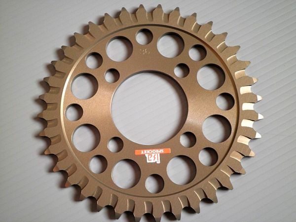 新品 420-36T　KLX110 ISA リヤ ジュラルミン スプロケット　適合 ⇒ AR 50 80 110 KSR マメタン バンバン エポ EPO GAG RV50 バンバン