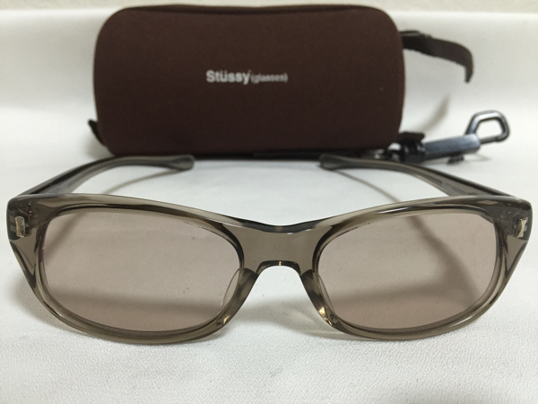 即決 レア 名作 美品 STUSSY ステューシー マイケル サングラス クリア