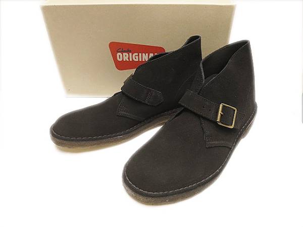 クラークス clarks モンク デザート ブーツUS9黒ブラック■