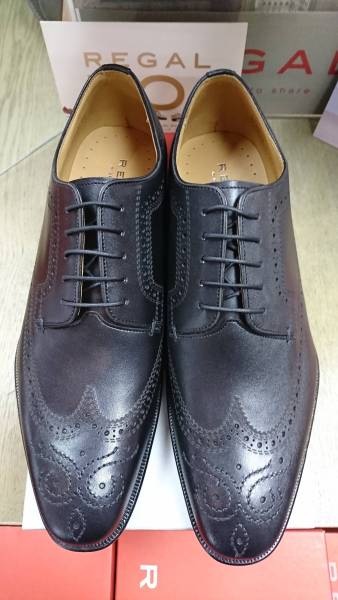 2017春夏新製品 リーガル02MR BH ウイングチップ 黒 26.5cm 新品 