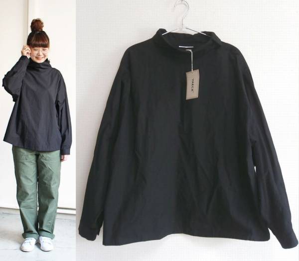 新品タグ付き yaeca ヤエカ ロールカラーブラウス roll collar blouse 