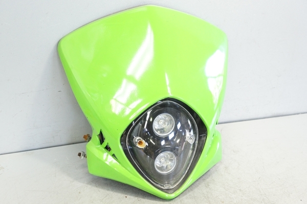 KSR-2☆社外 樹脂 フロントマスク LEDヘッドライトカウル【検 KSR50