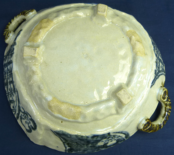 三洋陶器/龍峰窯☆花風流/耳付祥瑞 大鉢/盛鉢/1P☆未使用品（C19431