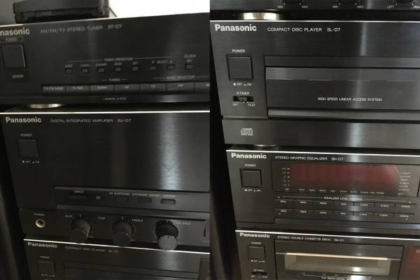 1円スタート】Panasonic 5段コンポ チューナー/アンプ/イコライザー/CD