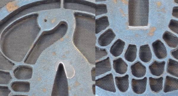 大刀鐔　鉄字鶴丸透し　大鐔　刀装具