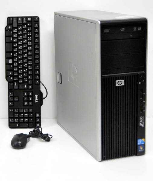 HP 4コア8スレッド Z400 Workstation QC Xeon W3580 3.3GHz 8GB 500GB
