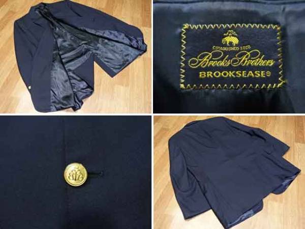 極美品！ブルックスブラザーズ 金段返り3釦 紺ブレザージャケット 2XL
