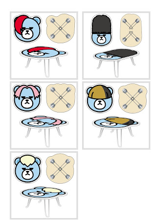 完売 KRUNK×BIGBANG ミニテーブル SOL Loppi限定 ソル ヨンベ(BIGBANG  