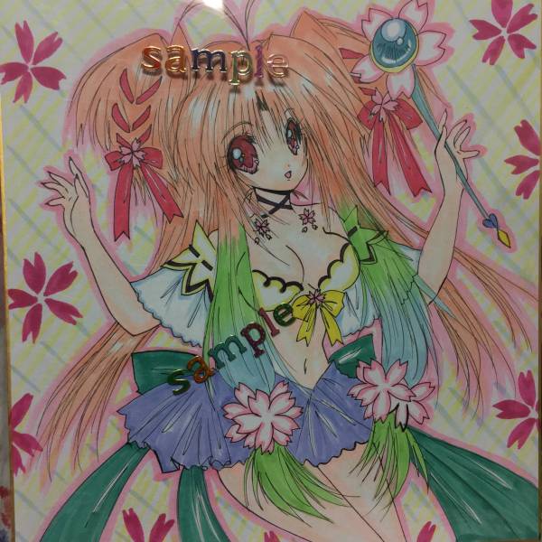 同人 手描き イラスト オリキャラ 桜の妖精 手描きイラスト 売買されたオークション情報 Yahooの商品情報をアーカイブ公開 オークファン Aucfan Com