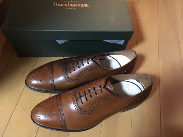 新品 未使用品 ユニオンインペリアル 8 ウイングチップ シューズ