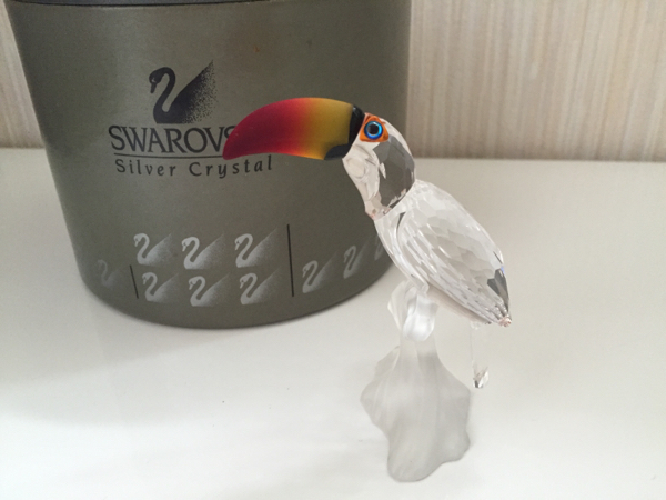未使用】 SWAROVSKI スワロフスキー クリスタル オオハシ トーカン