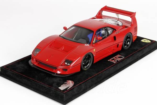 シリアルNo.1 BBR 1/18 フェラーリ F40 LM レッド(red Corsa 322) ブルーシート / ブラックホイール 20台限定