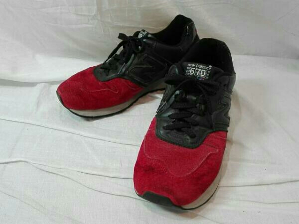New Balance ニューバランス　M6700KRB ツートンレザー　英国製　UK8 1/2 ブラック&レッド　希少！レア商品　