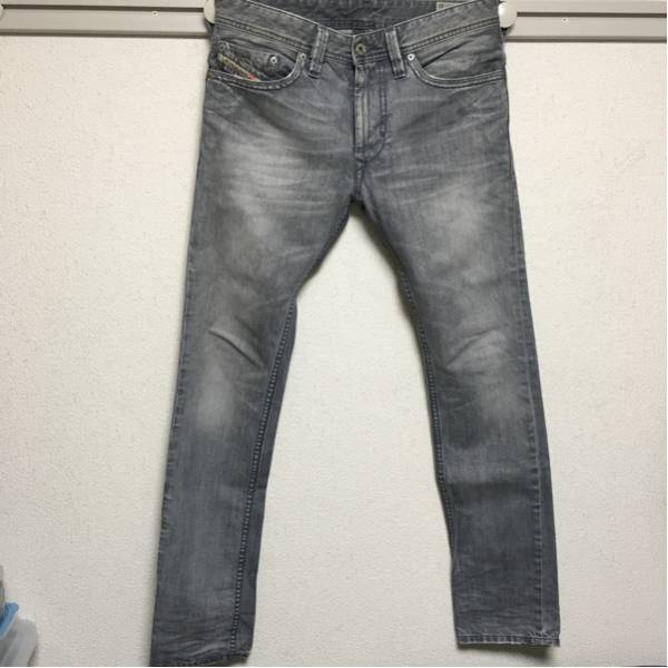 ★ディーゼル 3D立体加工★ グレー W29L32 スリムスキニー