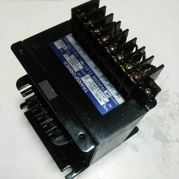 ダウントランス 変圧器 単相 500VA 200V→100V 複巻 布目電気