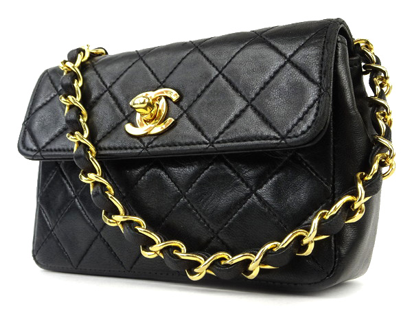 シャネル ミニ マトラッセ チェーン ショルダー バッグ ターンロック 黒. CHANELシャネル】ミニマトラッセ☆ターンロック式☆チェーンショルダー