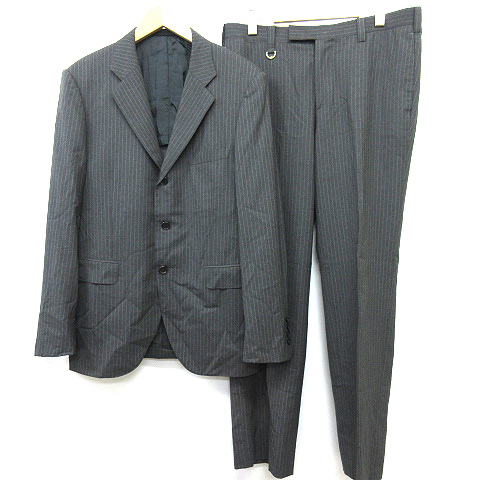ネット売筋品 ユニフォームエクスペリメント uniform experiment ピンストライプ 3Bスーツ セットアップ グレー