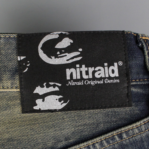 未使用品 NITRAID ダメージ&リペア加工 デニムパンツ M インディゴ