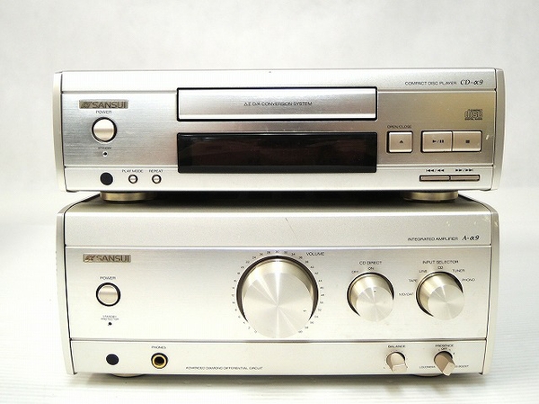 中古SANSUI 山水 サンスイ A-α9 ゴールド プリメインアンプ サンスイ 