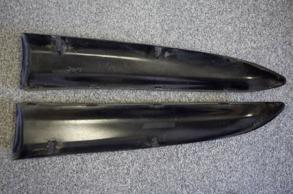 K3577 クラウン 純正 200系 リアスカート リアアンダースポイラー 76893-30040/76894-30040 黒/ブラック(リア ...