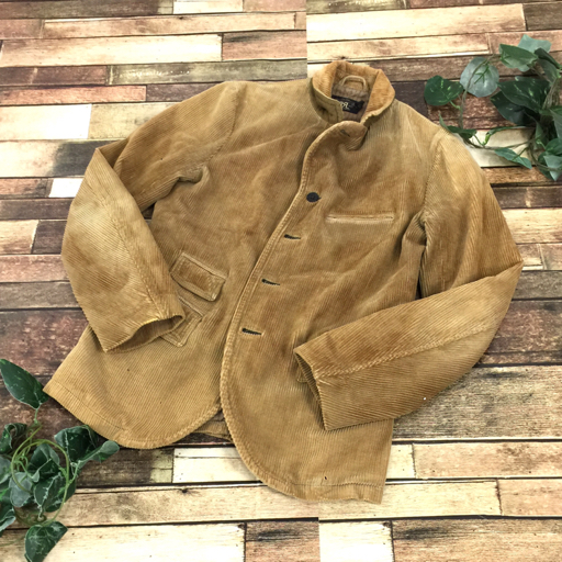 ダブルアールエル RRL ラルフローレン ジャケット メンズ ベージュ系 メンズ コーデュロイ コットン100％ XS