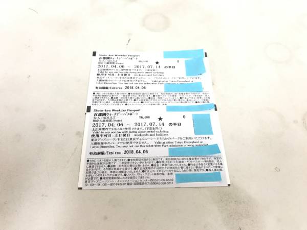 東京 ディズニーリゾート 共通 首都圏ウィークデーパスポート 大人 2枚(ペア) 指定入園期間:～2017/7/14