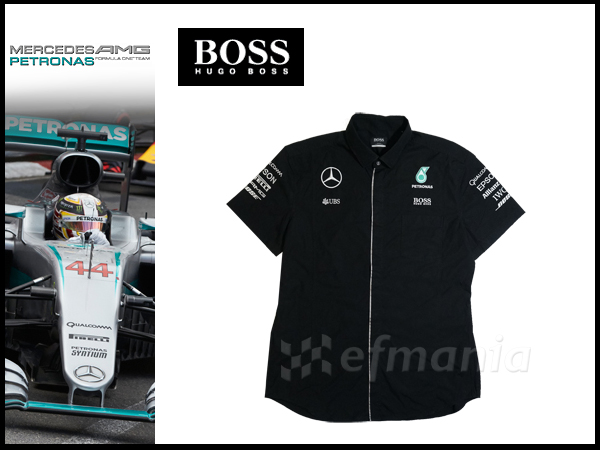 ★非売品★2016メルセデスAMG F1チーム支給品シャツ HUGO BOSS ハミルトン ボッタス ロズベルグ ベンツ ペトロナス