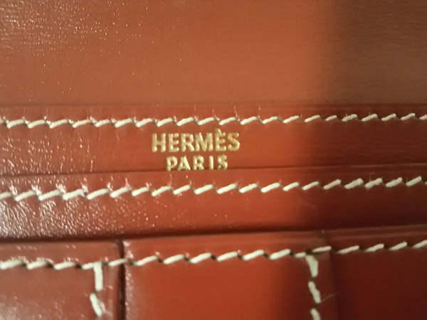 エルメス 長財布 ベアン オレンジ 旧型/ゴールド金具 HERMES 【公式通販】