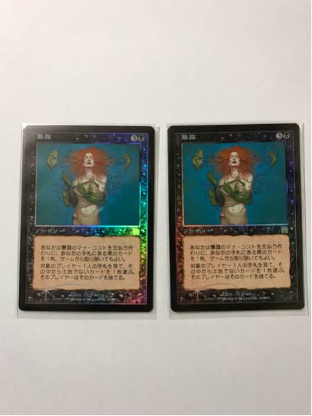 MTG 暴露foil MM 日本語 2枚組 暴露 MTG 日本語