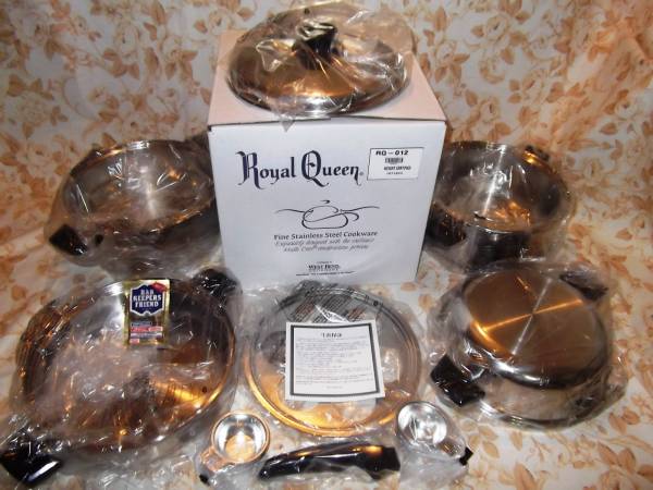 ★ 第二弾 ラスト1品 売切り！ ロイヤルクイーン 新品・未使用・ＩＨ対応！鍋セット ★