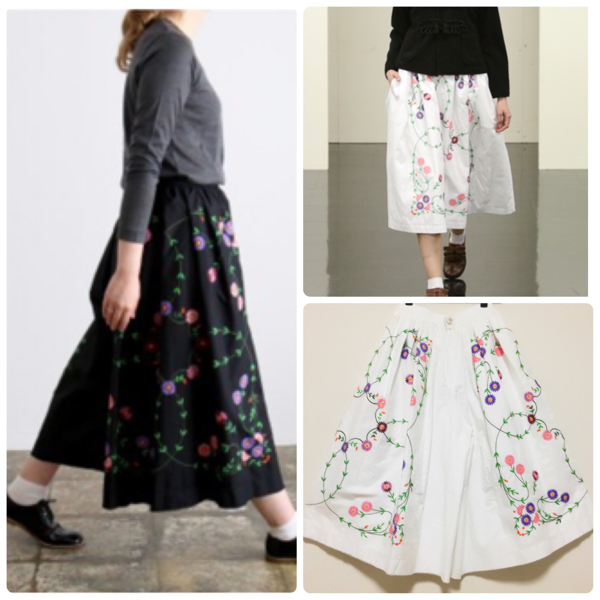 2016AW◎新品】トリココムデギャルソン 花柄刺繍パンツ ロング 2016AW◎新品】トリココムデギャルソン 花柄刺繍パンツ ロング