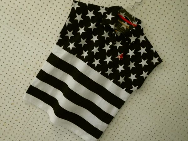 新品11880円★ルコックゴルフ レディース スター×ボーダー アメリカンポロ L